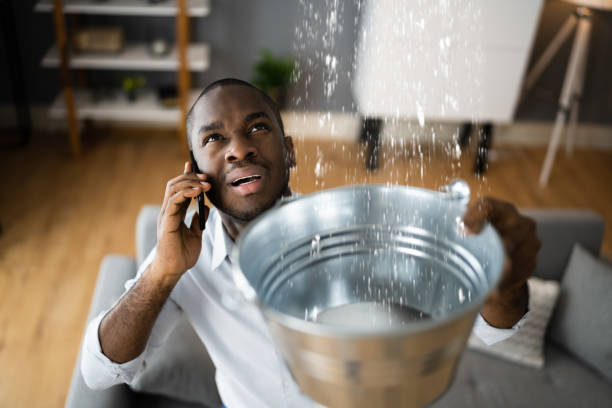 Water damage restoration process in MN